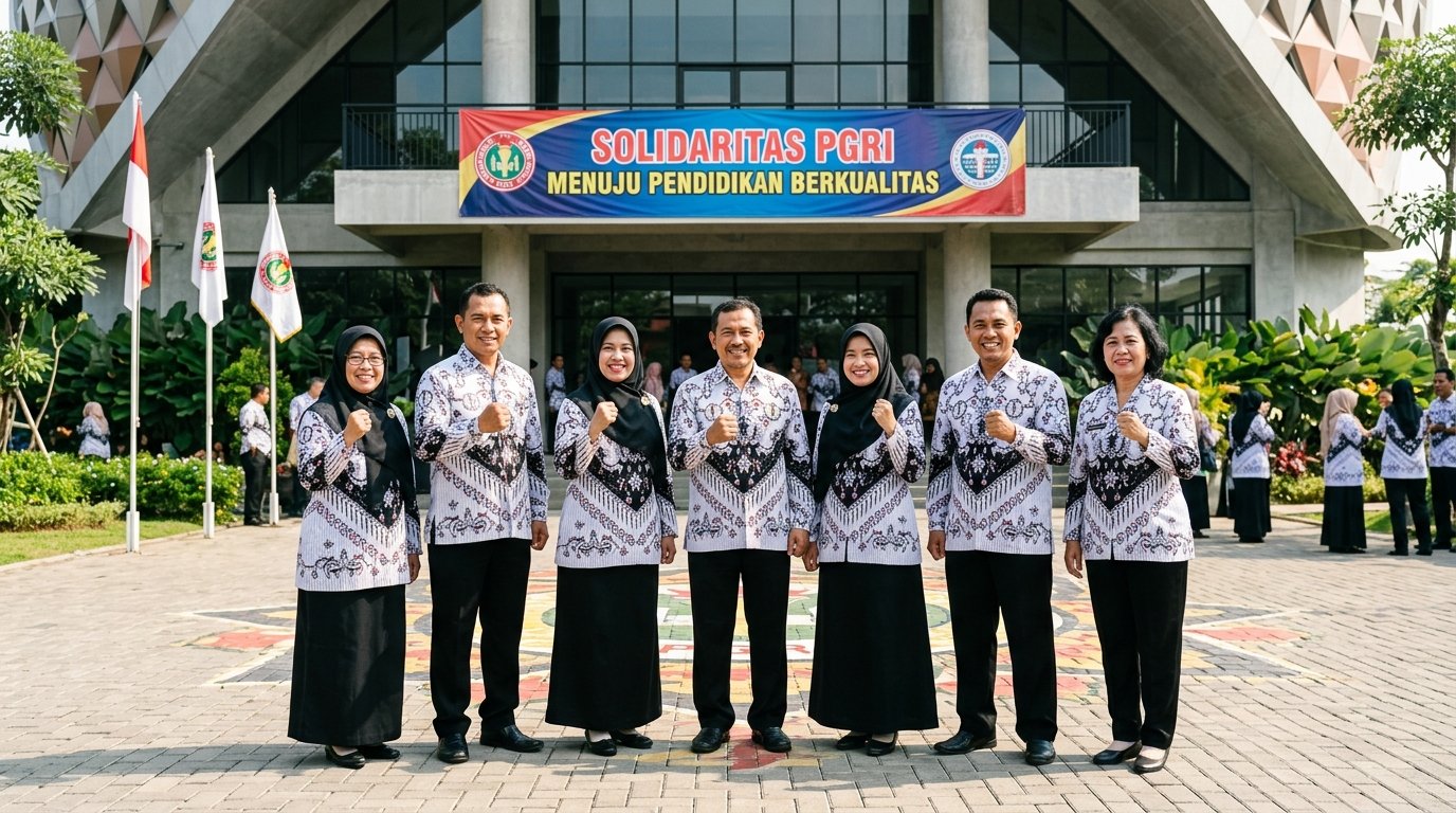 Solidaritas Pengurus dan Anggota PGRI Cabang Leuwigoong